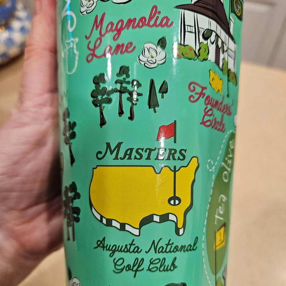 RARE MASTERS AUGUSTA NATIONAL 2019 COLLECTIBLE CORKCICLE HOLES TUMBLER WOODS - Picture 7 of 16